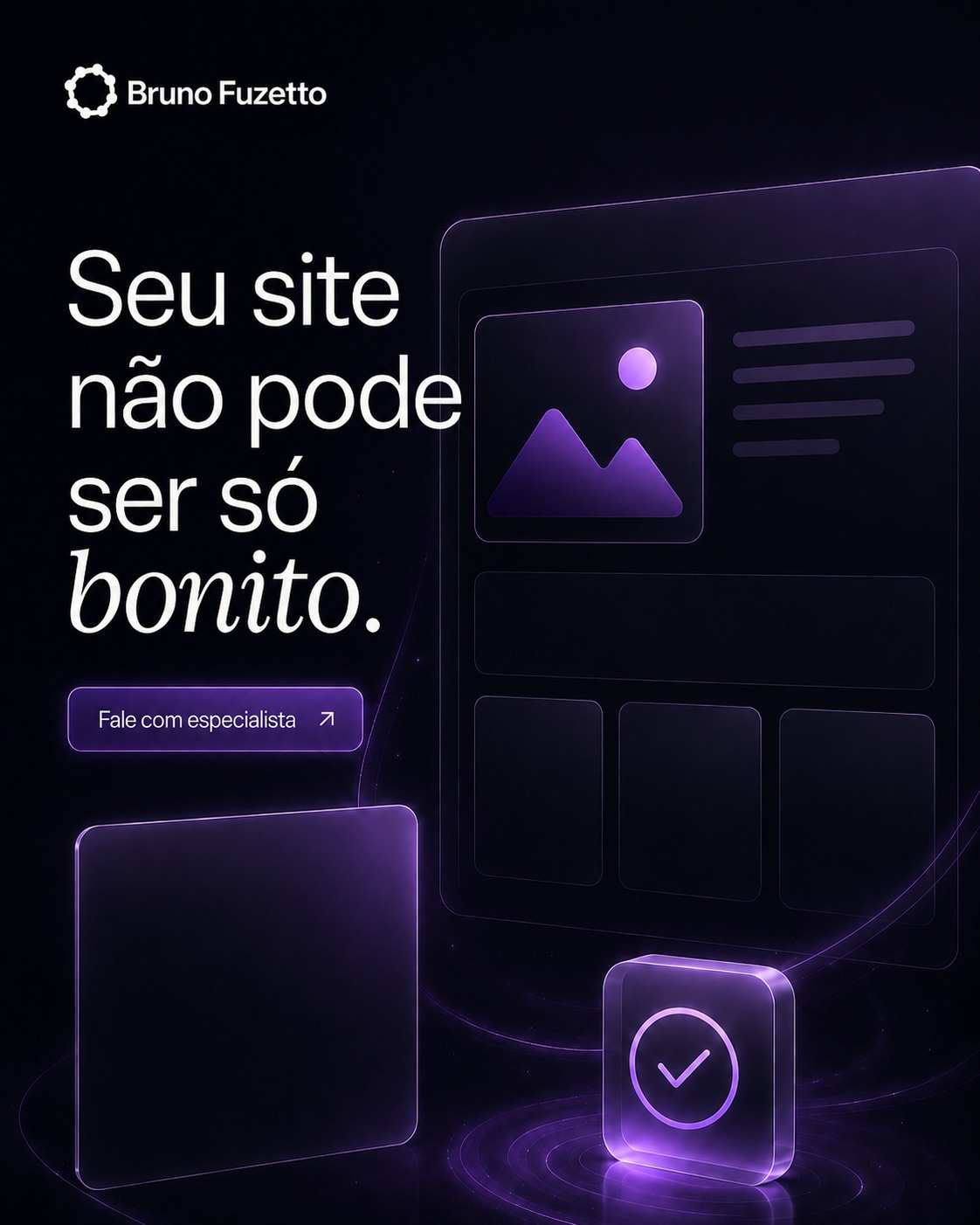 Peça criativa da Bruno Fuzetto Labs — composição 02