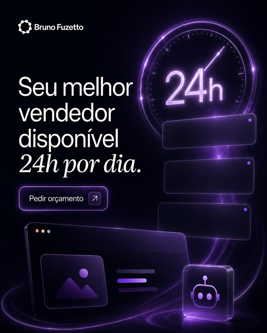 Peça criativa da Bruno Fuzetto Labs — composição 03