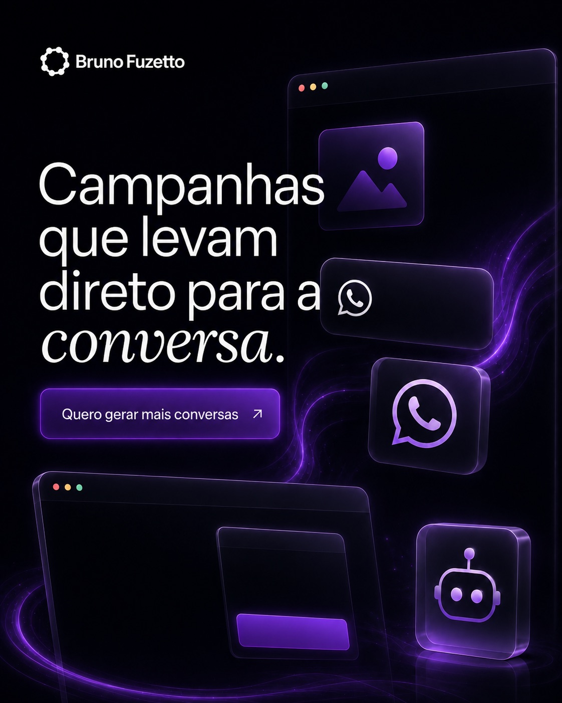 Peça criativa da Bruno Fuzetto Labs — composição 08