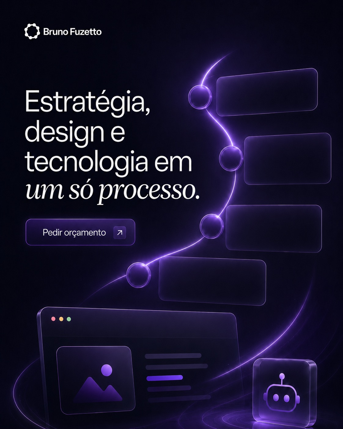 Peça criativa da Bruno Fuzetto Labs — composição 09
