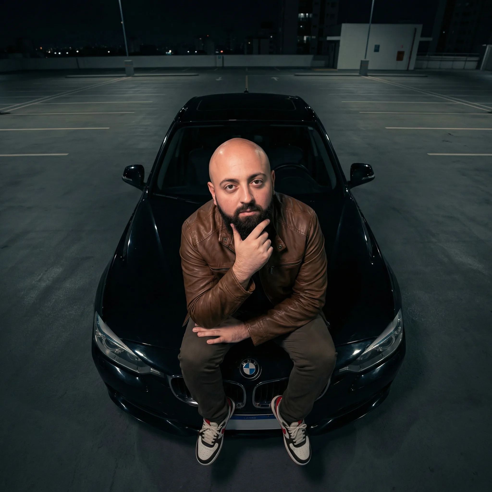 Cenário gerado por IA — BMW